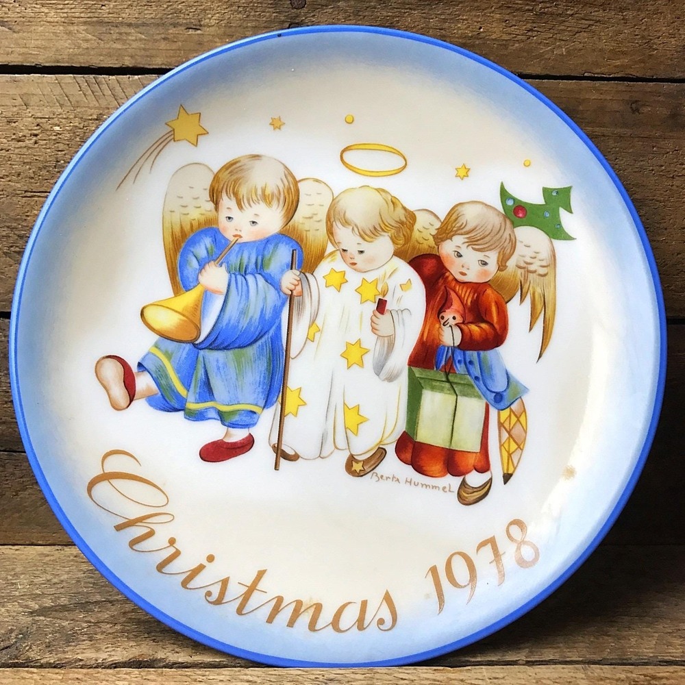 Hummel Schmid Christmas 1978 Plate - Heavenly Trio